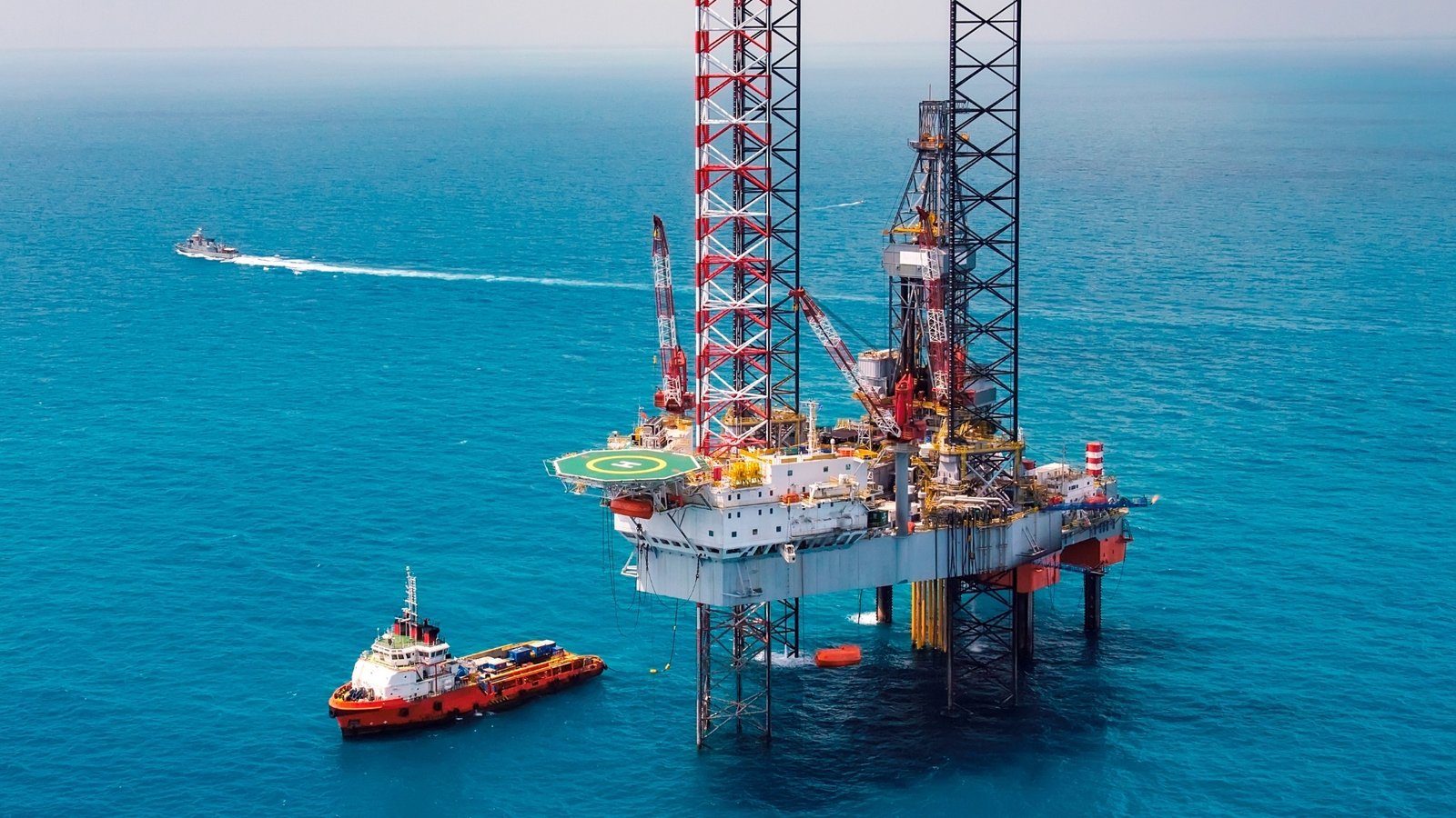 Drilling economics under pressure: a jack-up rig and its support fleet