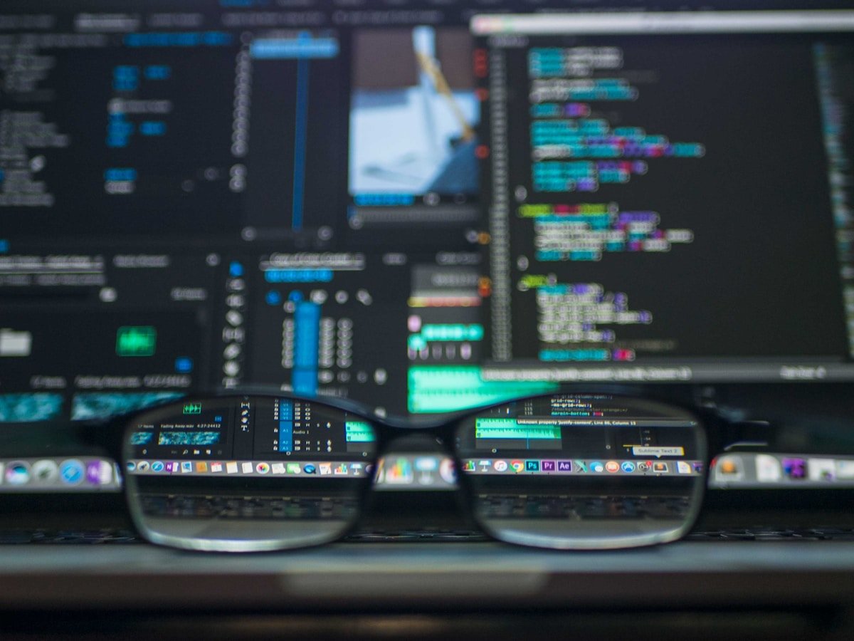 Programming code on screen for energy tech solutions