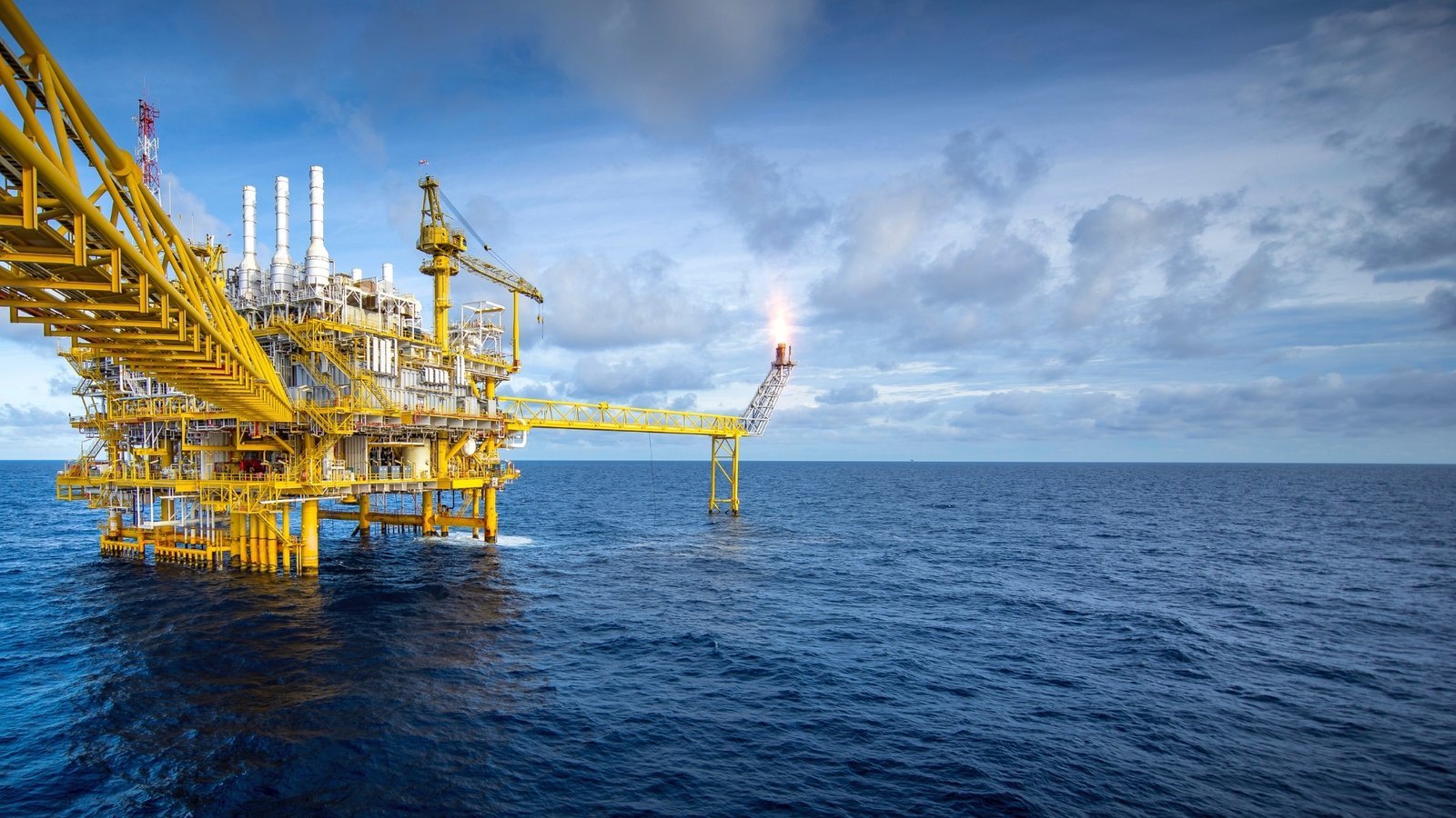An offshore production platform, the advantaged asset at the heart of a value over volume strategy.